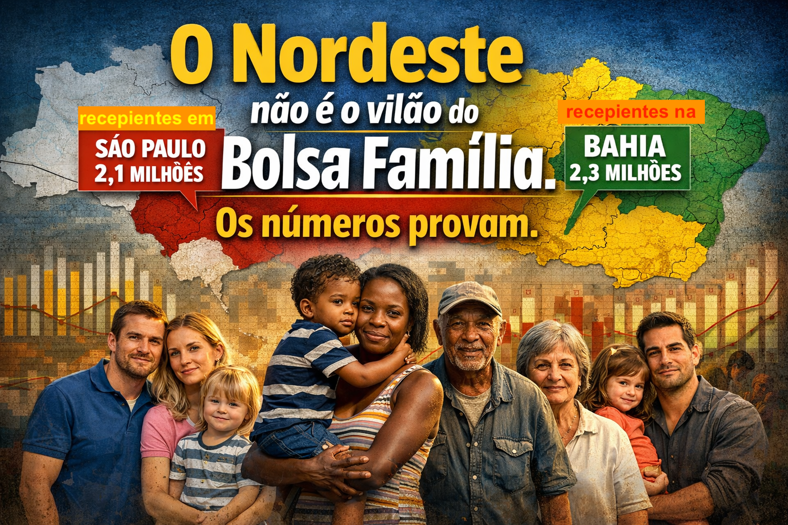 O mito conveniente: por que culpar o Nordeste pelo Bolsa Família é desonestidade intelectual